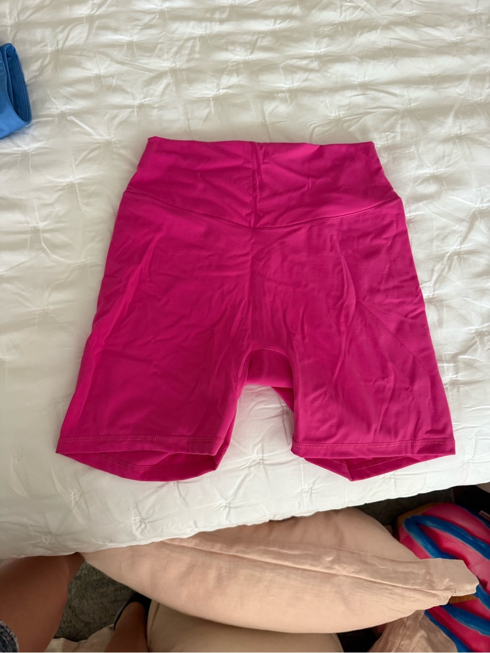 Pink workout shorts